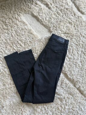 Denim Forum Black High-Rise Skinny Jeans